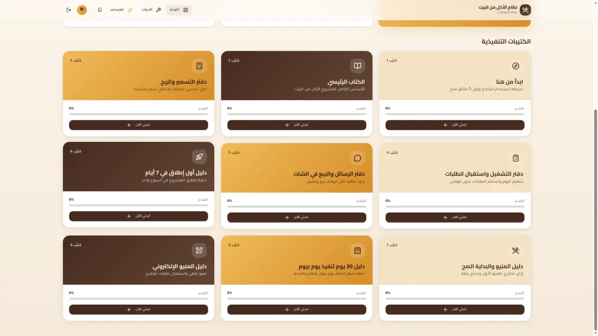 الكتيبات والأدلة